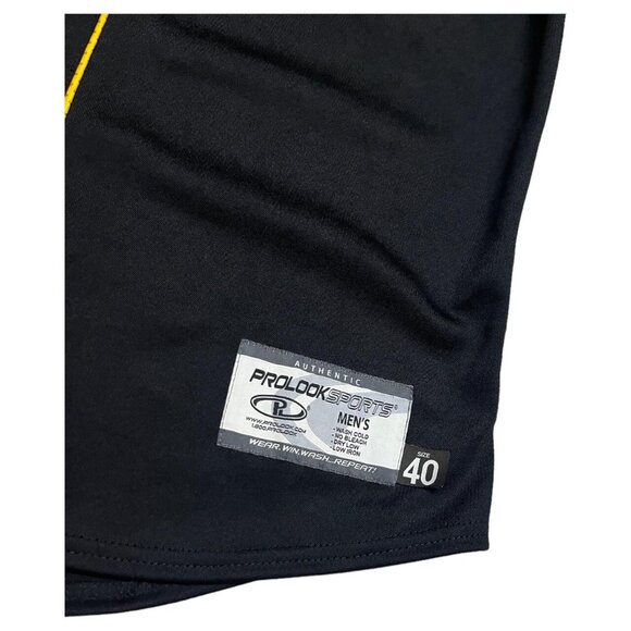 Latin Academy Pirates Black & Yellow Baseball Jersey - Medium - Picture 4 of 5